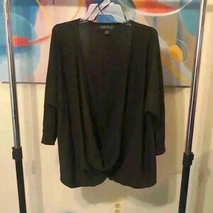 Black wrap sweater, XL